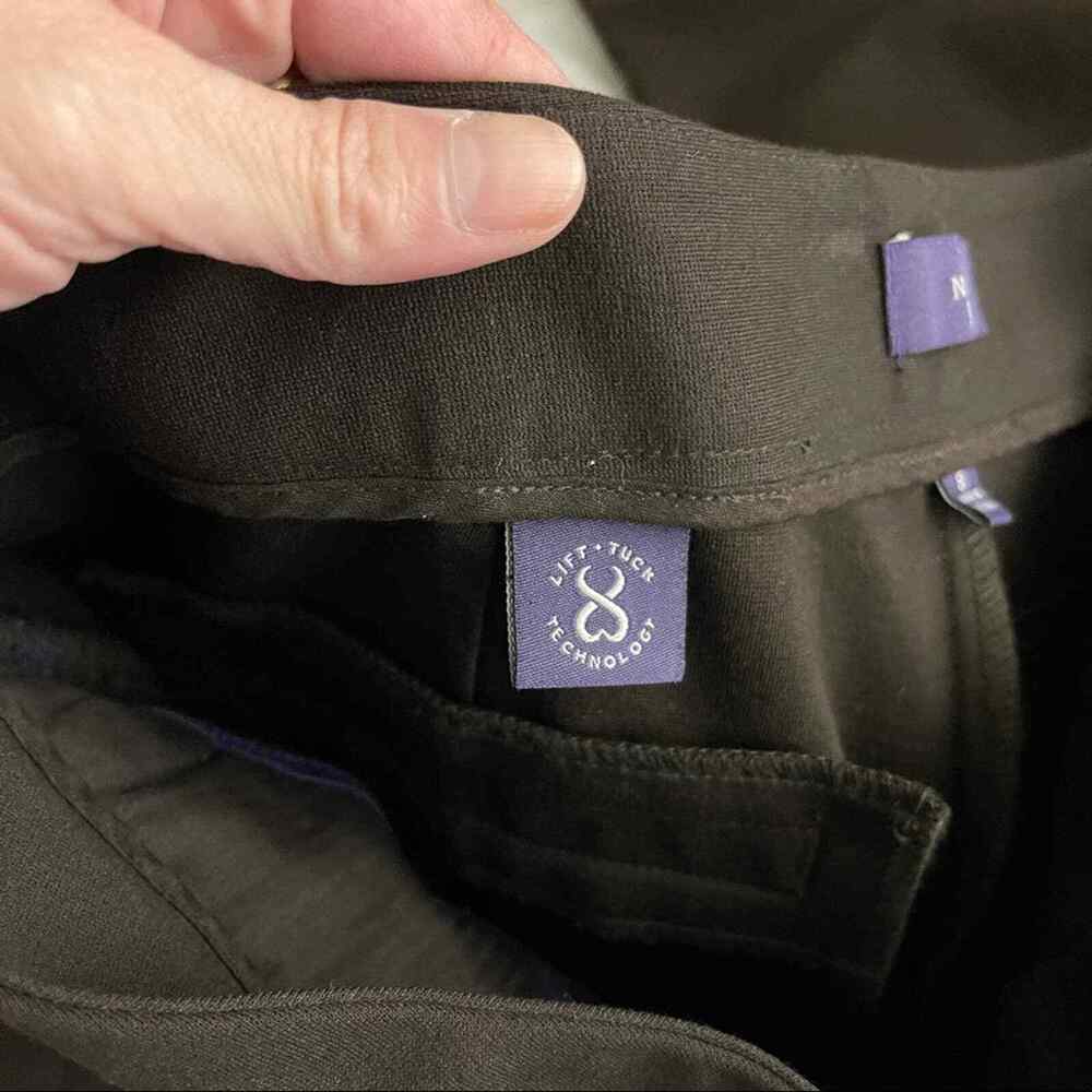 NYDJ brown stretchy high waisted lift tuck slimming trousers pants 8 - Picture 5 of 8